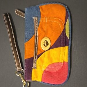 Nine West Blue and Orange Pouch